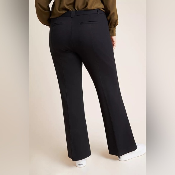 Anthropologie The Essential Flare Trousers Black Size 14 New With Tags - Picture 13 of 13